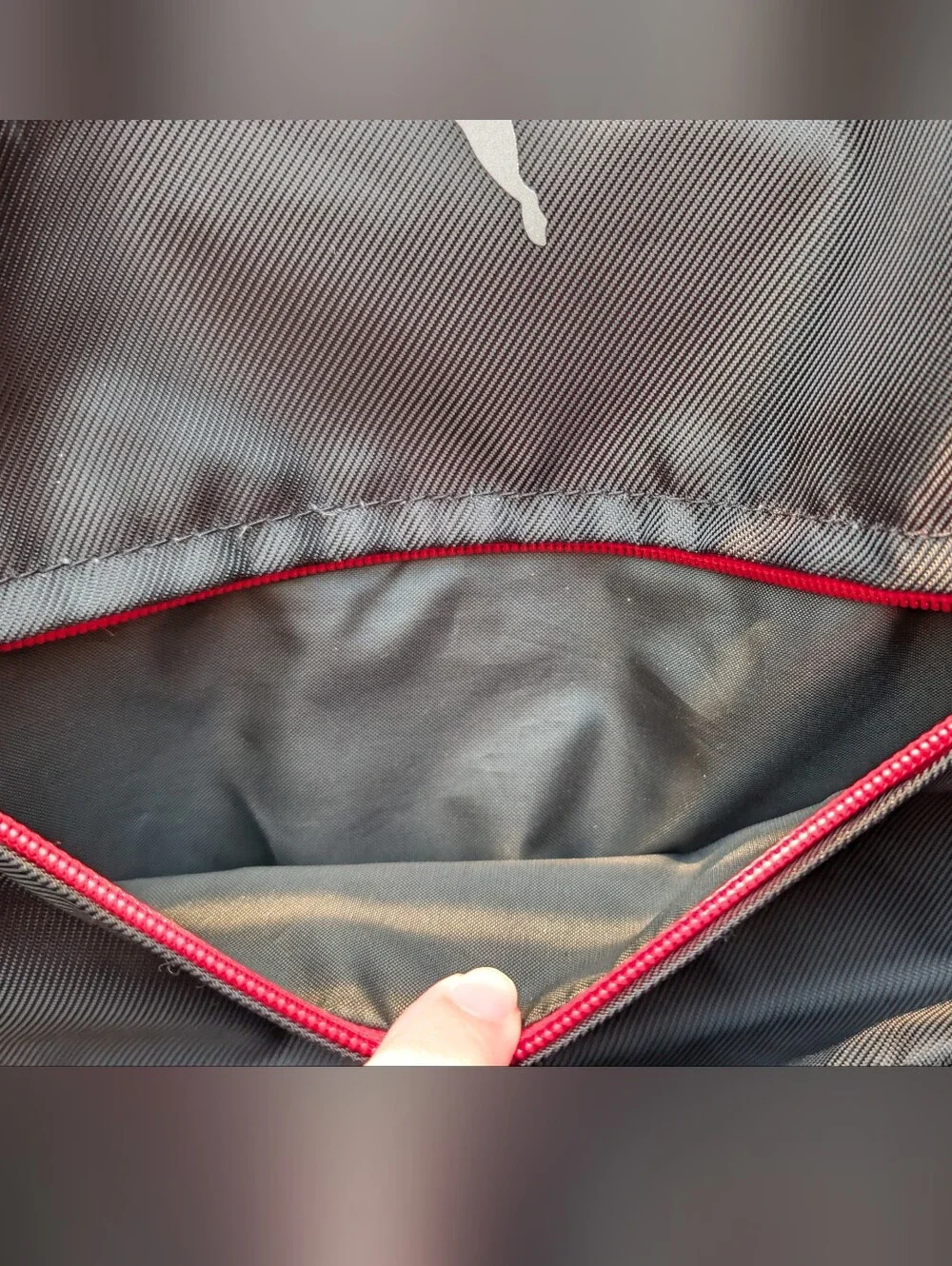Puma Black Backpack with Drawstring And Red Accent
